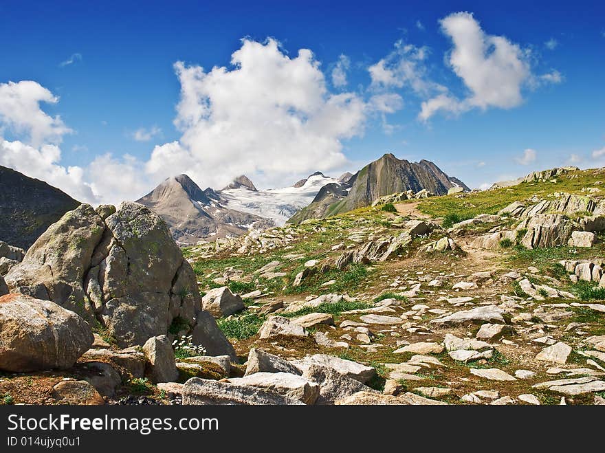 Top Rothorn, Swiss Alps by summer