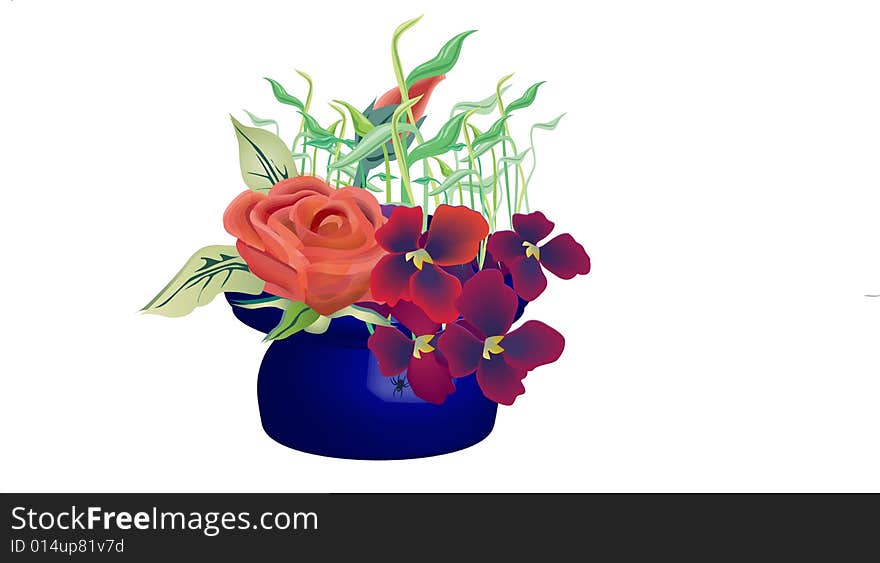 Flower Arrangement Vector