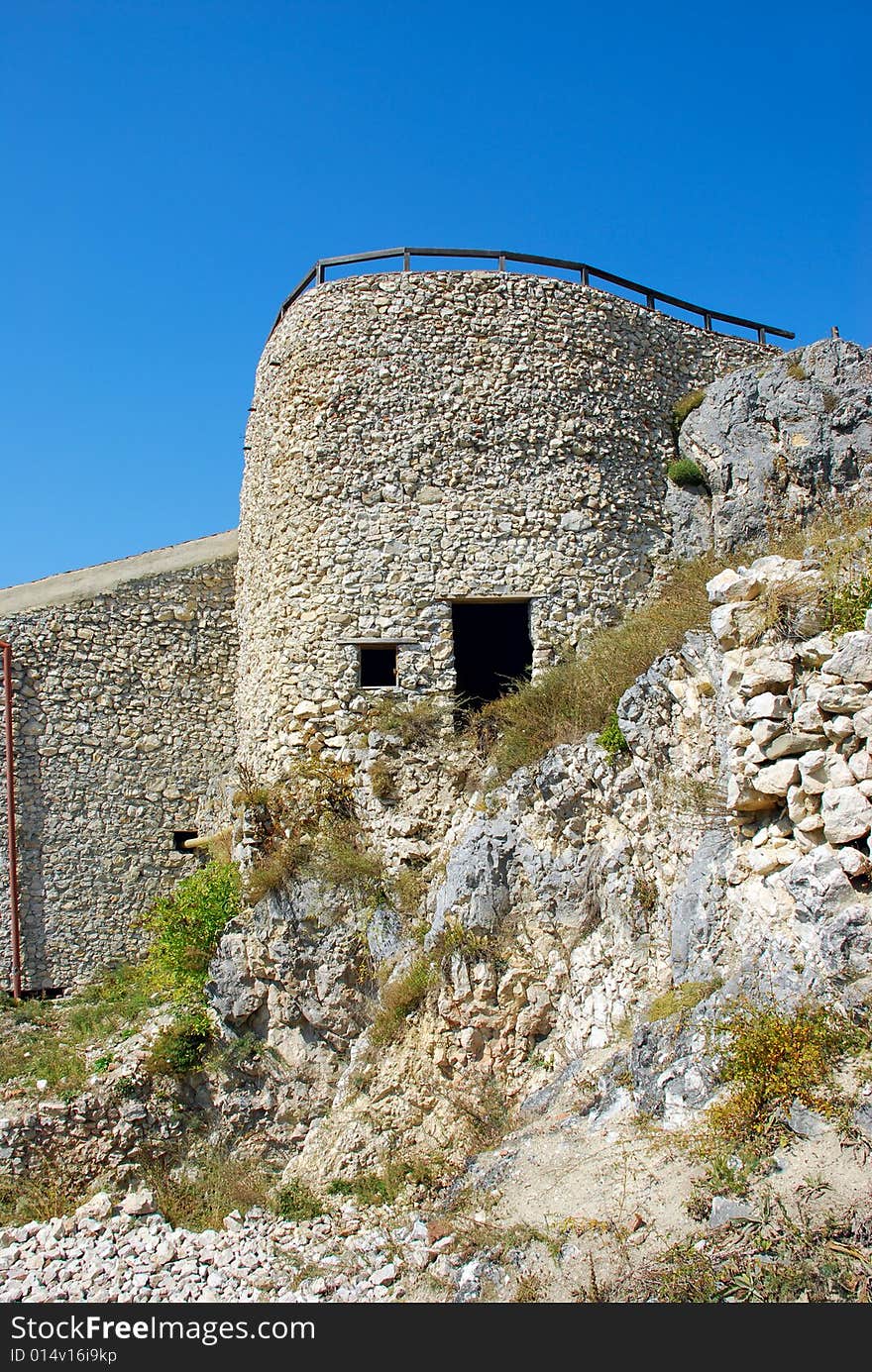 Old wall from the Rasnov fortress