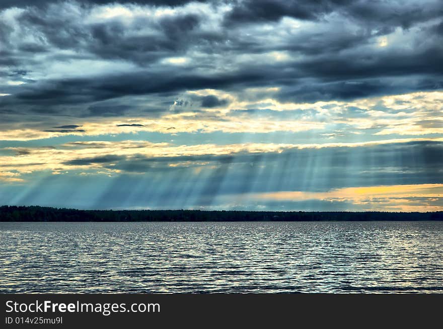 On the Seliger lake. Russia