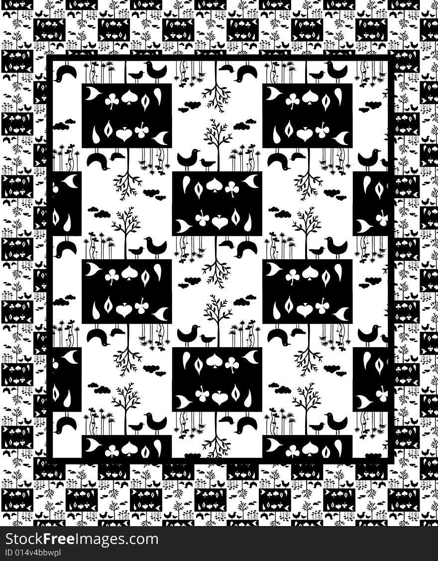 Birds Wildlife Seamless Pattern