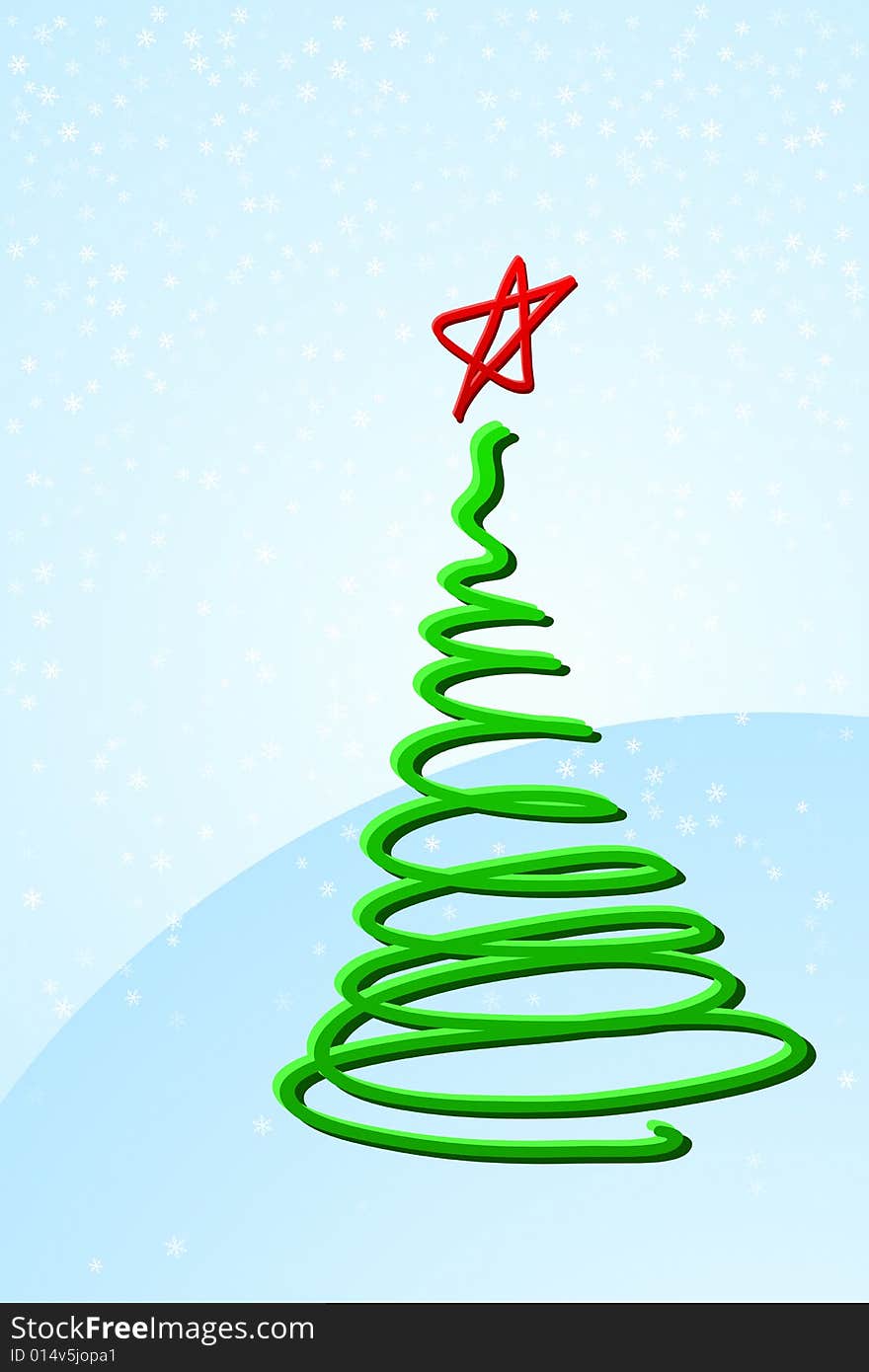 Vector illustration of Christmas Tree