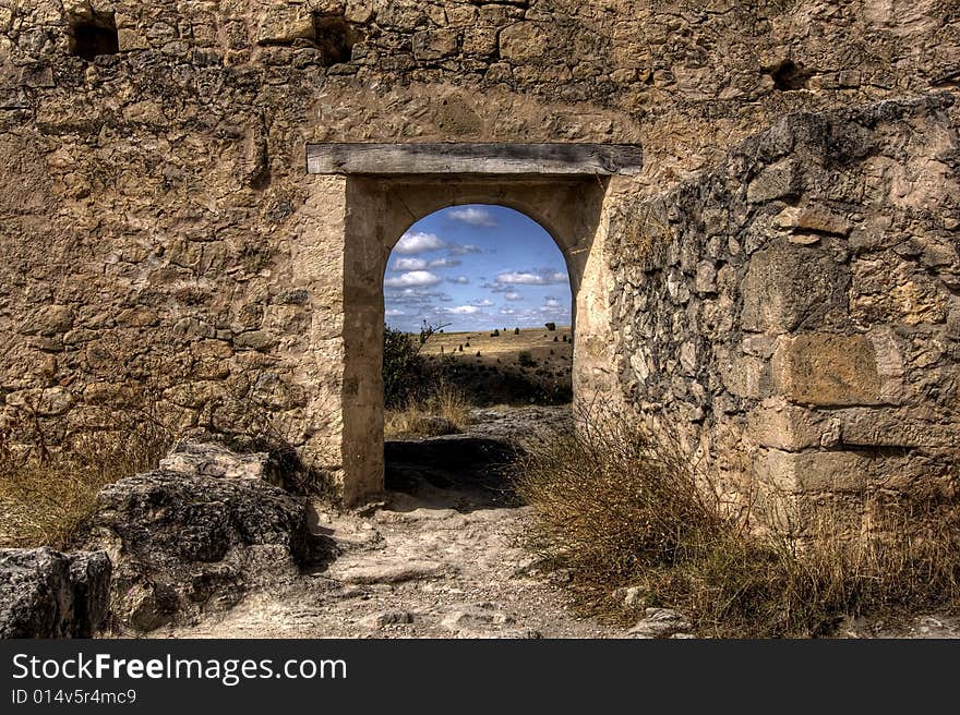 Entry of San Fruto's hermitage in Segovia, Spain. Entry of San Fruto's hermitage in Segovia, Spain