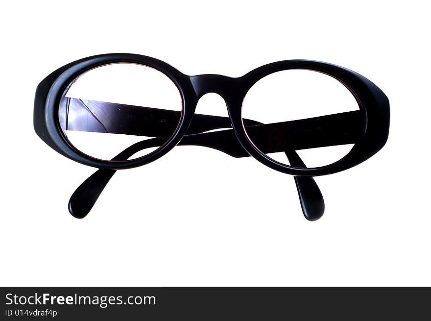 Black Glasses on white backgraund