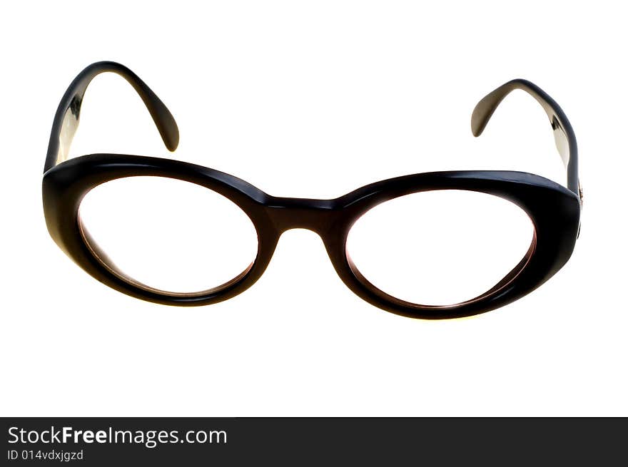 Black Glasses on white backgraund