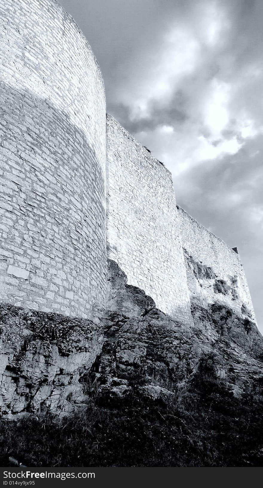 Castle Hohennneuffen, a medieval knights' ruin at the boarder of the Swabian Alb mountains, 15 miles southeast from Stuttgart. Baden-Wuerttemberg, Germany. B/W version in rather dramatic exposure settings. Castle Hohennneuffen, a medieval knights' ruin at the boarder of the Swabian Alb mountains, 15 miles southeast from Stuttgart. Baden-Wuerttemberg, Germany. B/W version in rather dramatic exposure settings.