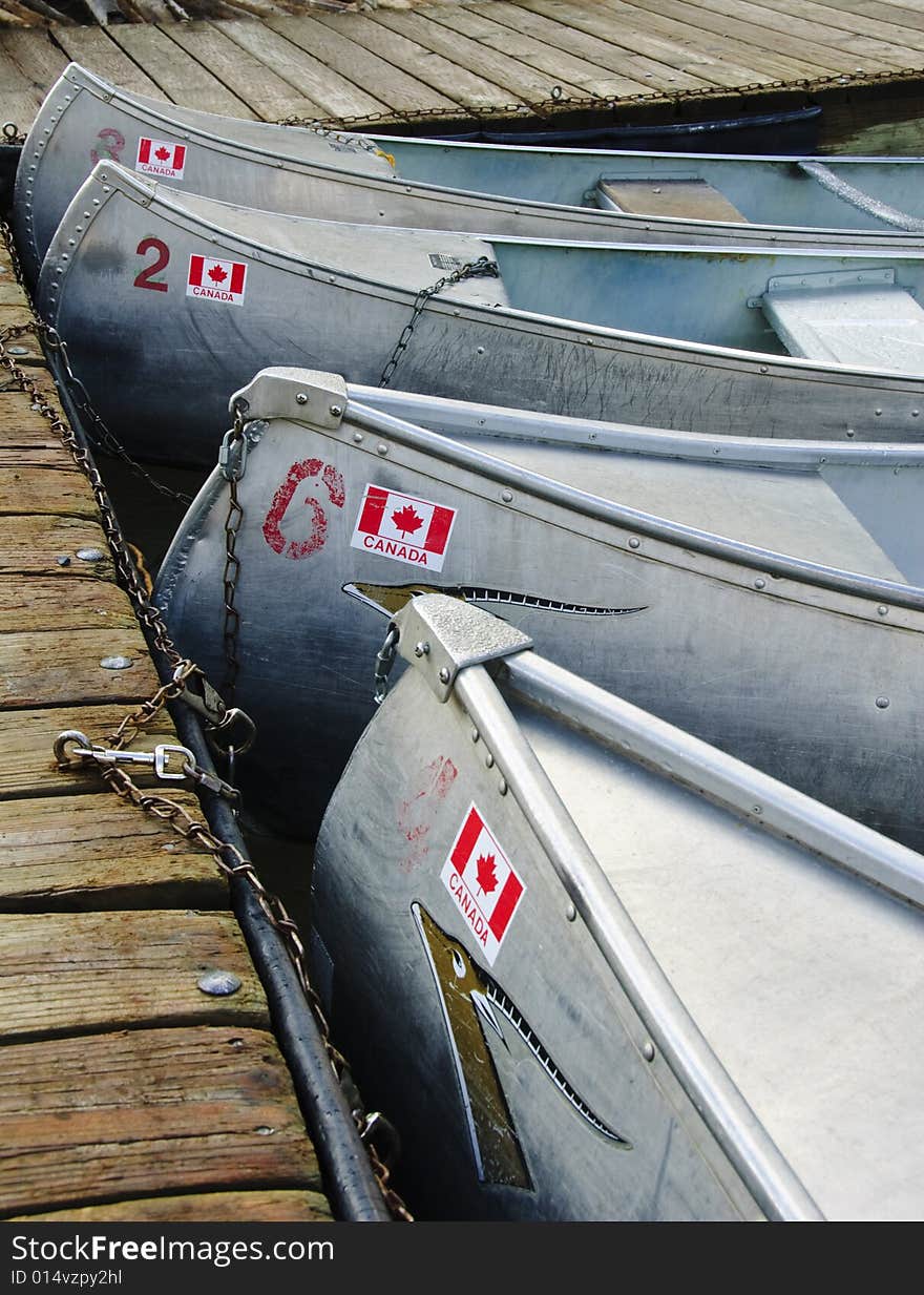 Canoes, Banff National Park, Canada