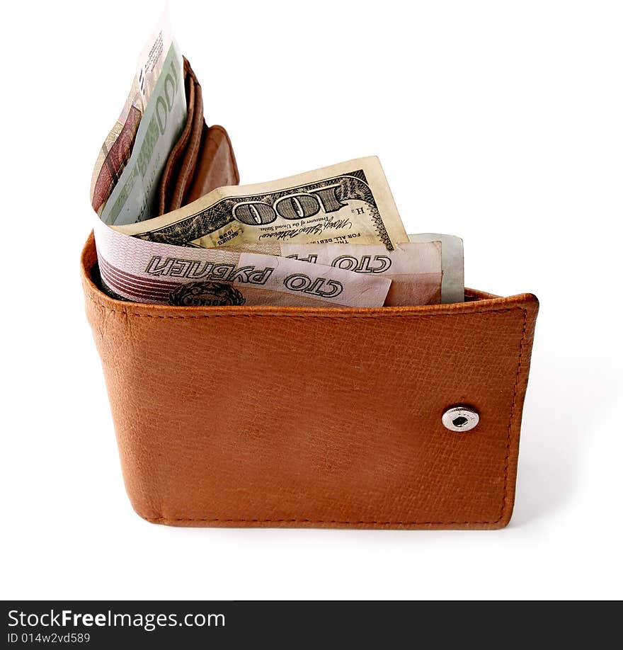 Wallet with money