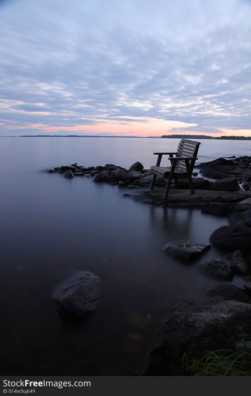 Sunset By The Lake