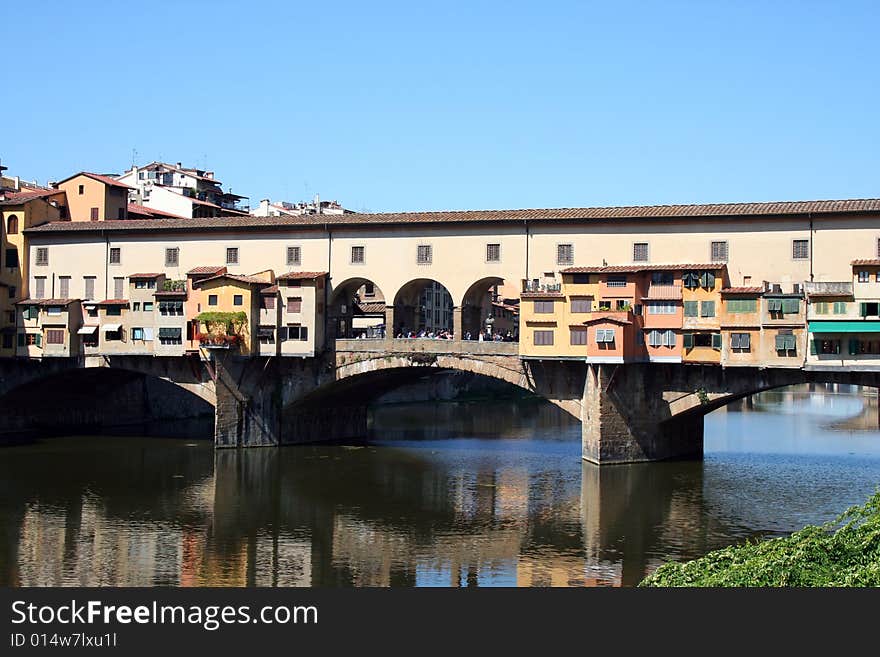 The Ponte Vecchio in Florence. The Ponte Vecchio in Florence