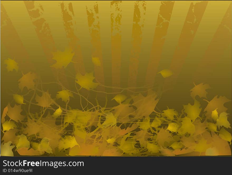 Garden autumn leaf vector nature background . Garden autumn leaf vector nature background