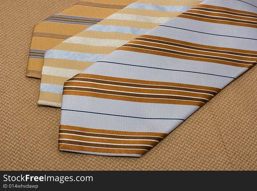 Stripes on Ties on the woollen cloth. Stripes on Ties on the woollen cloth.