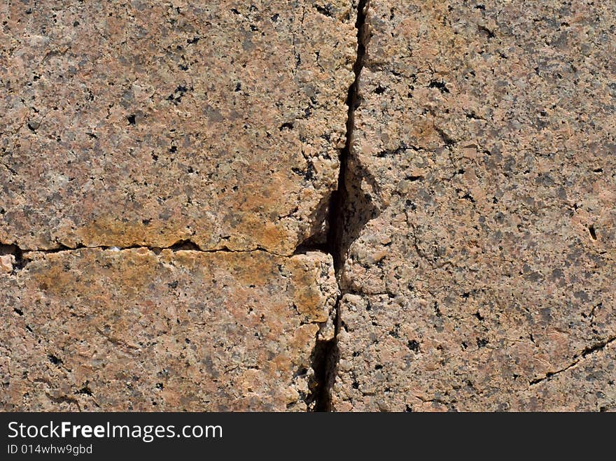 A close-up of surface of granite on seabeach. Russian Far East, Primorye. A close-up of surface of granite on seabeach. Russian Far East, Primorye