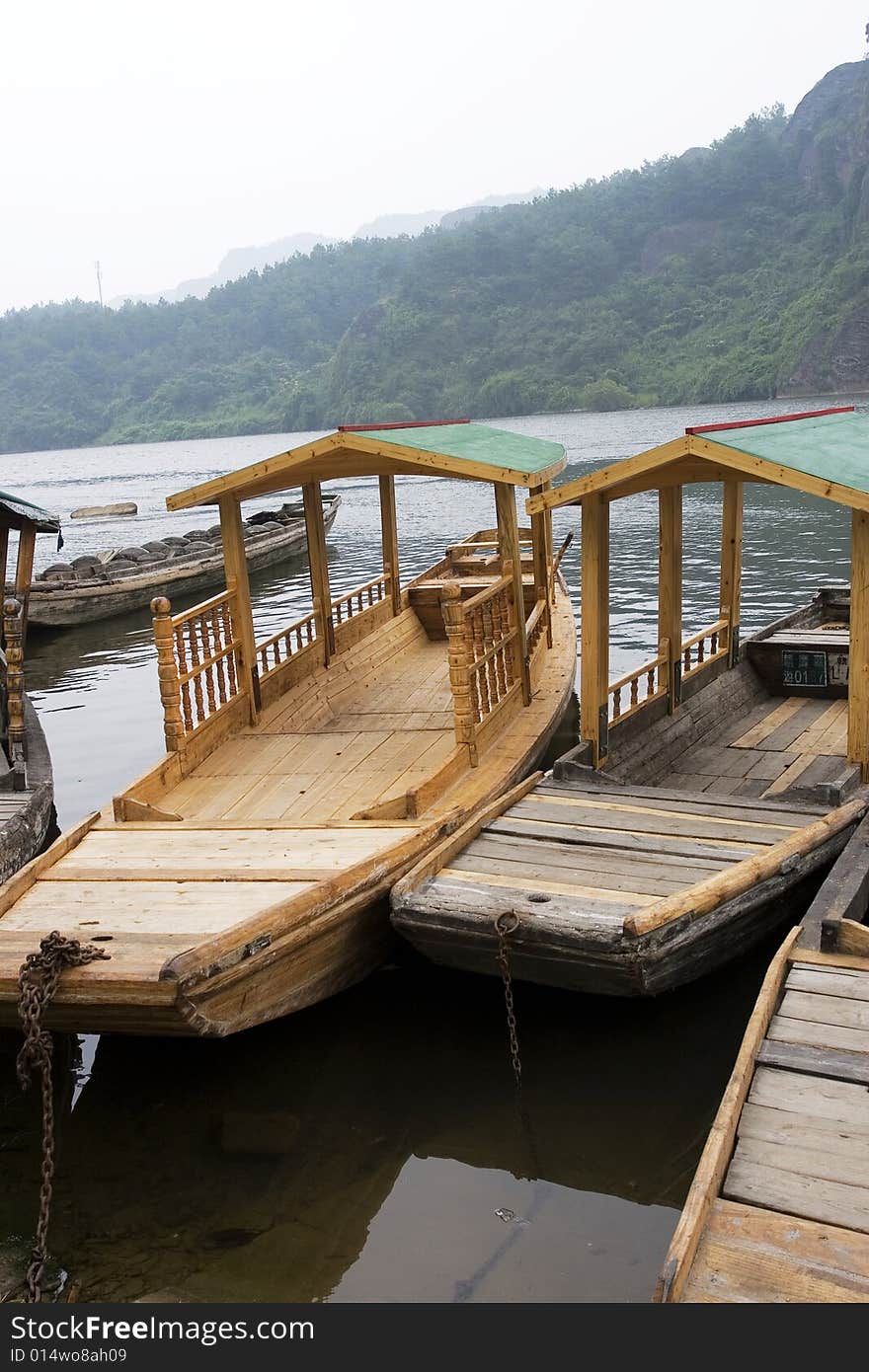 The boat of MT.Longhu jiangxi china .