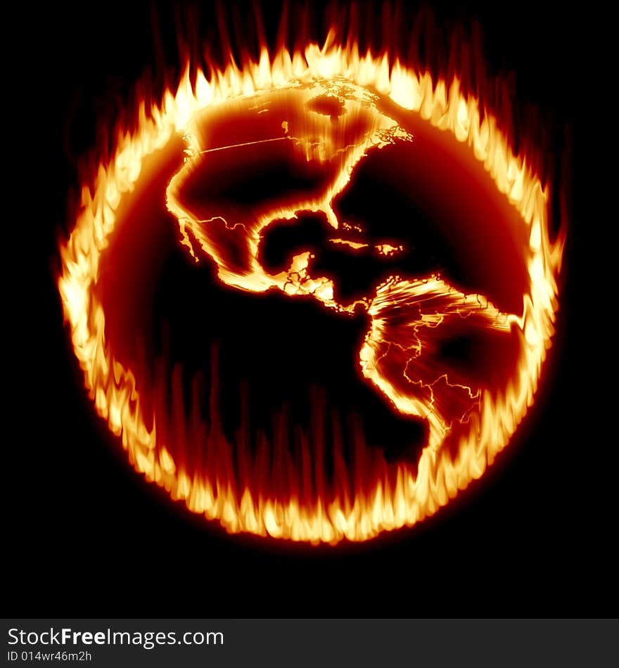 Ring of Fire of Earth for Global Warming. Ring of Fire of Earth for Global Warming