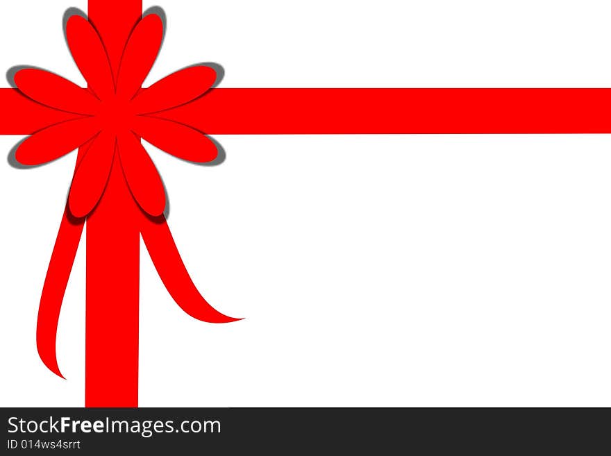 christmas red ribbon