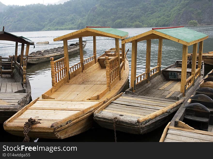 The boat of MT.Longhu jiangxi china .