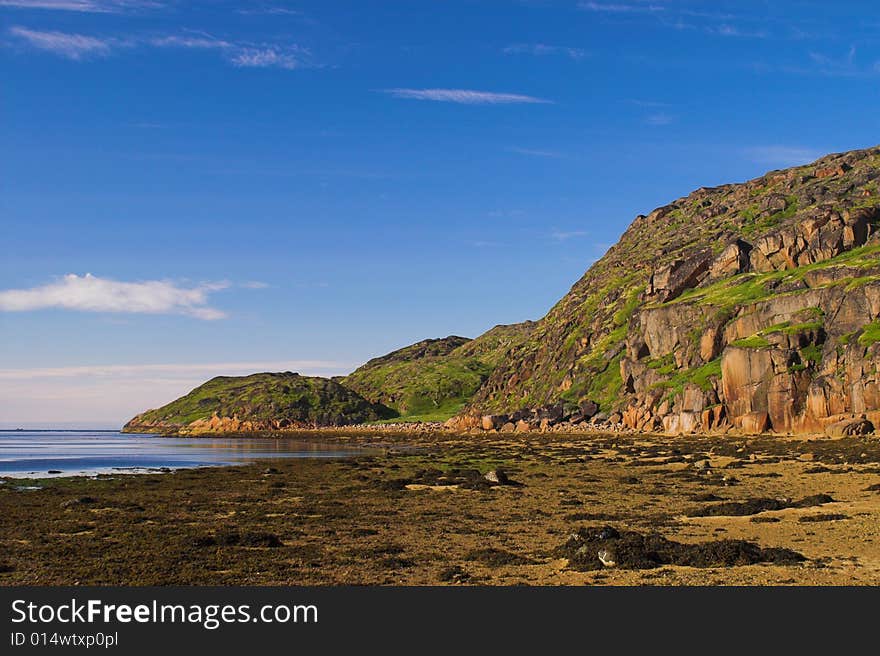 Seascape with rocks