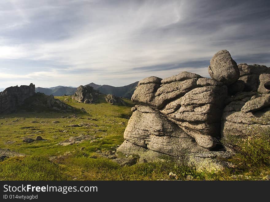 Rocks In High Mountains