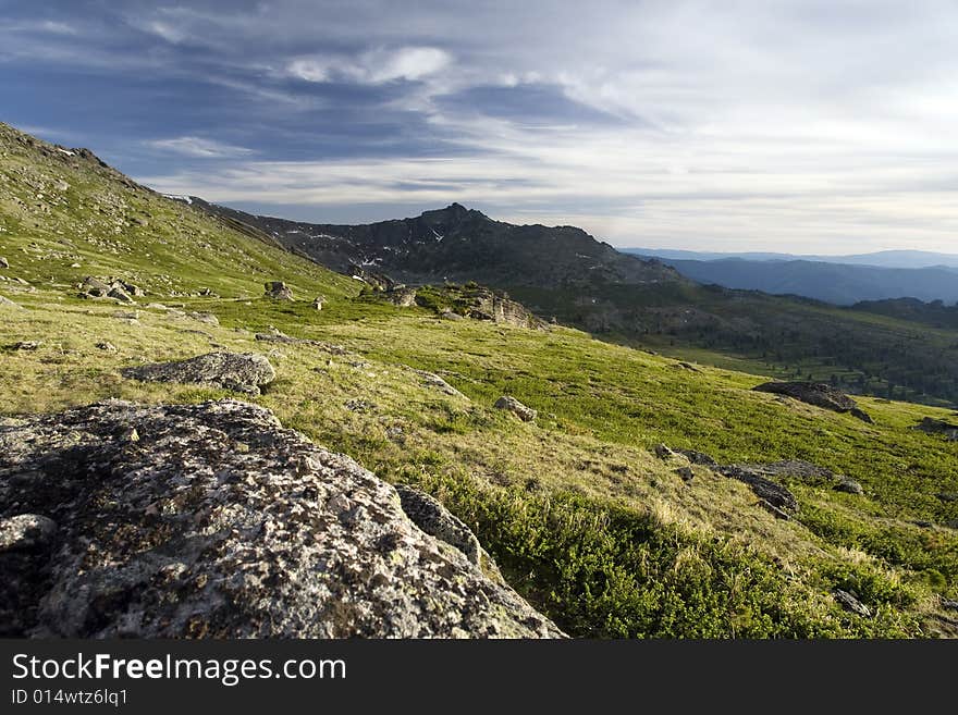 Rocks in high mountains