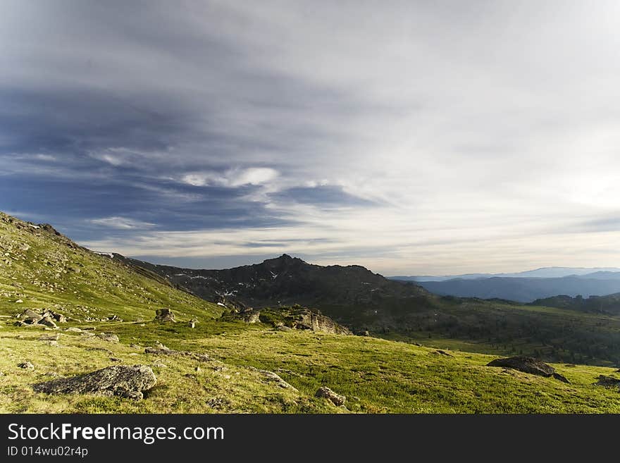 High mountain s summer view