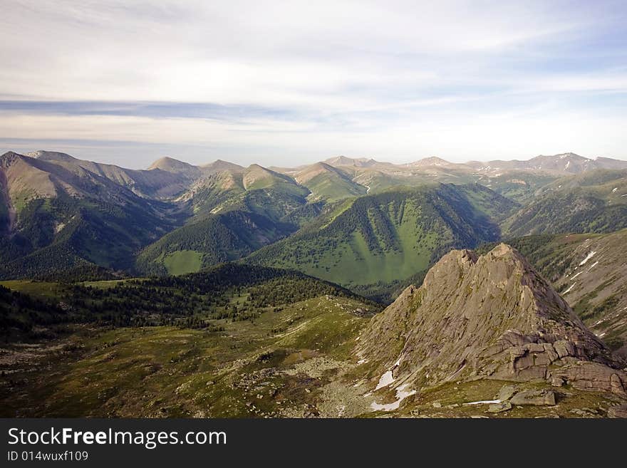 High mountain s summer view