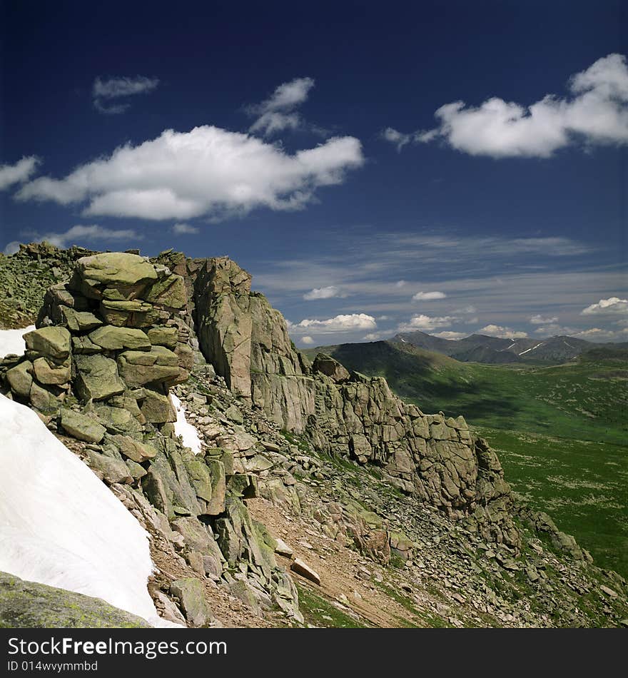 High mountain s summer view