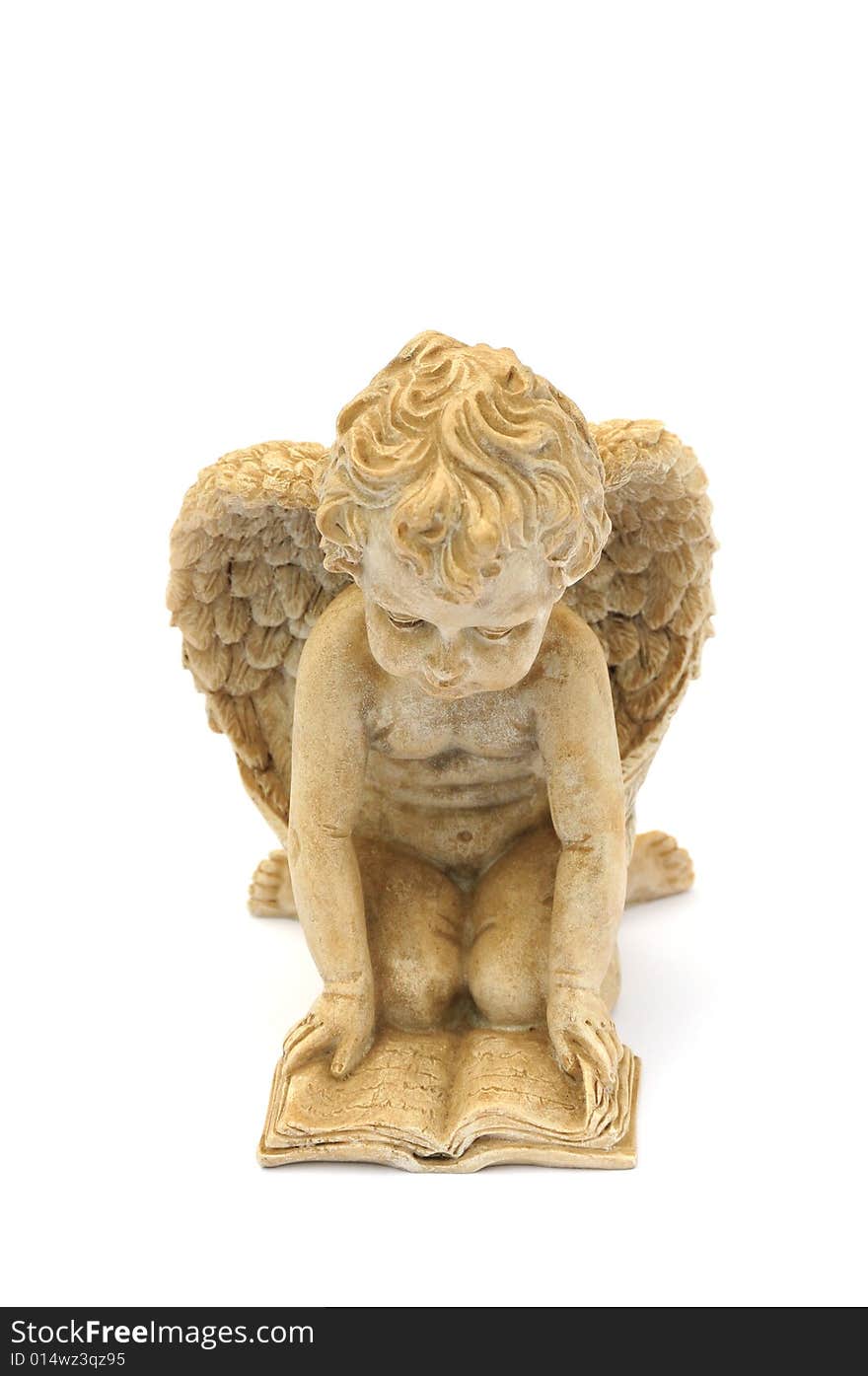 Shot of a cute cherub isolated on white