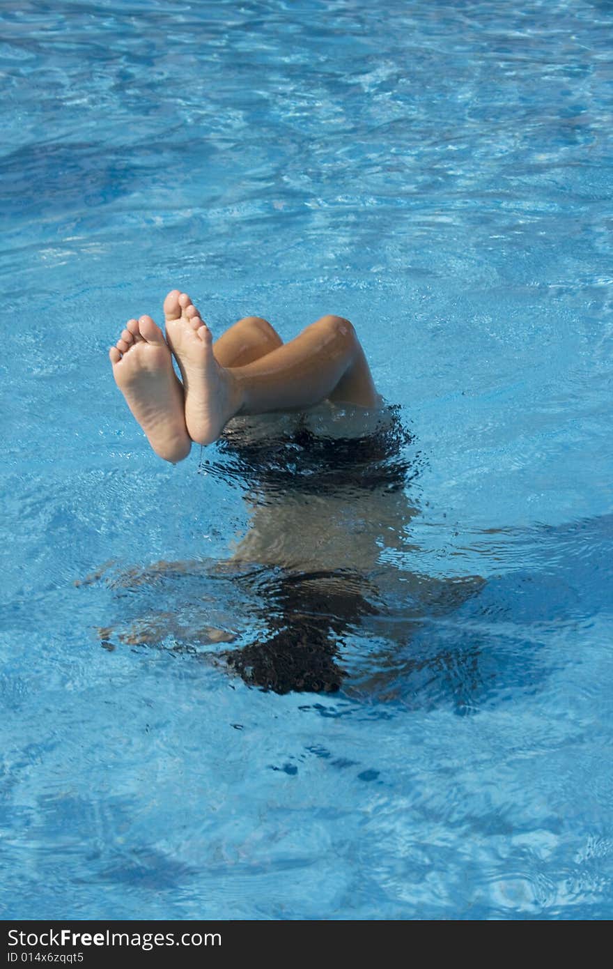 Boy Swimming