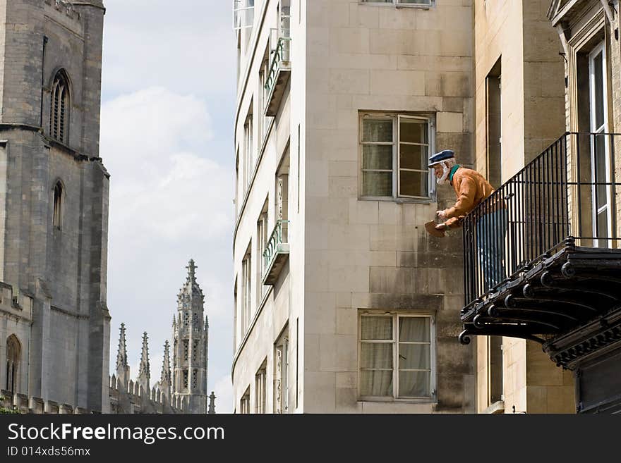 Funny Monument In Cambridge, UK