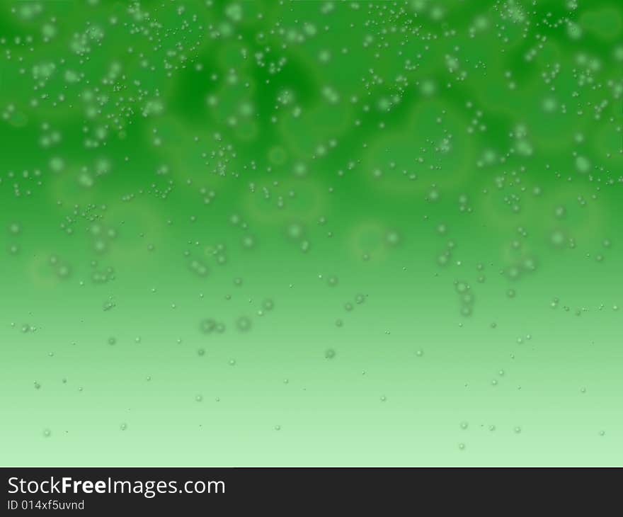 Green bubble background