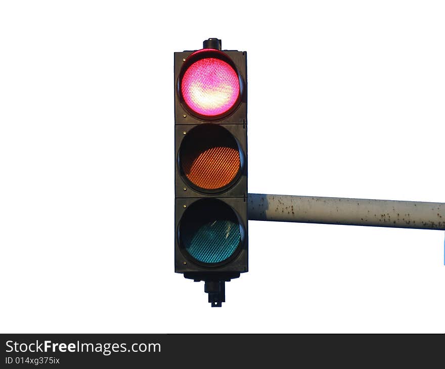 Traffic light isolated