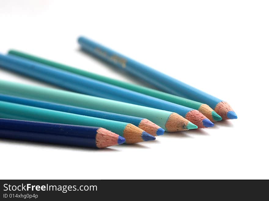 Blue Coloring Pencils