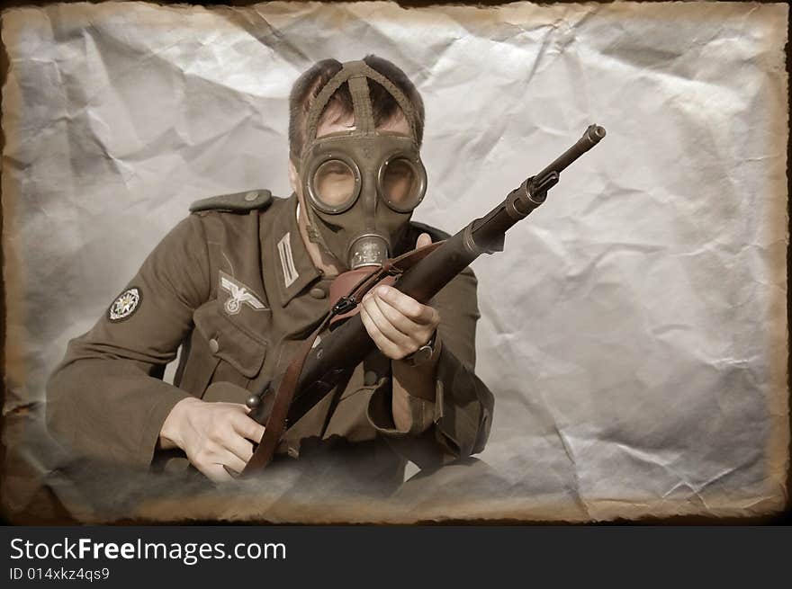 German Soldier  WW2 Reenacting