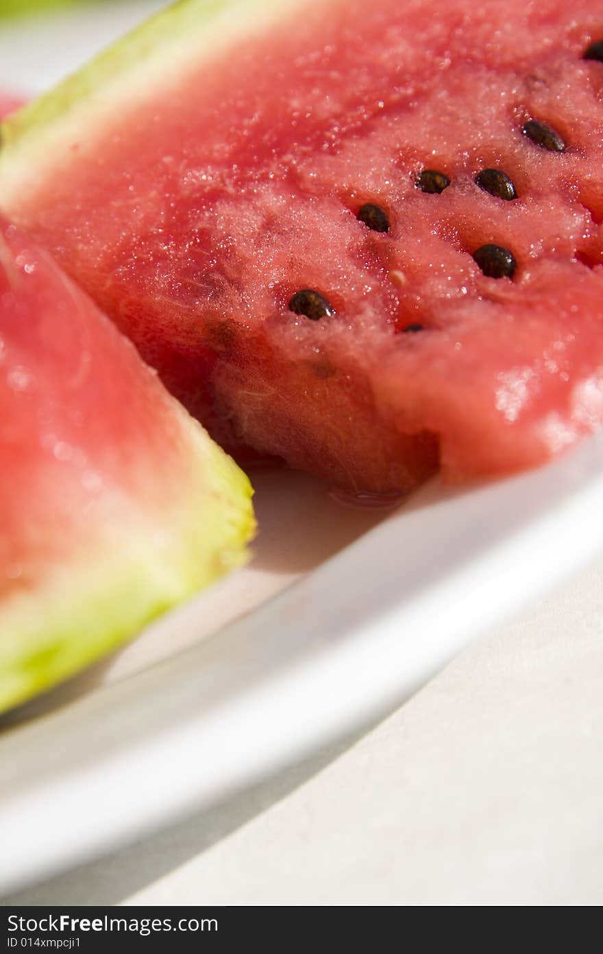 Slices of watermelon