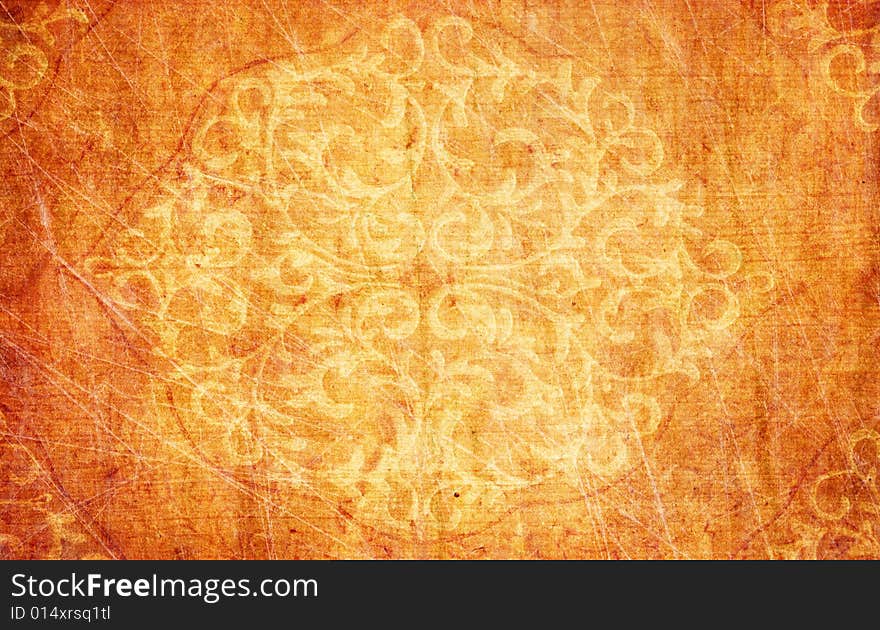 Abstract Paper Texture With Ornament