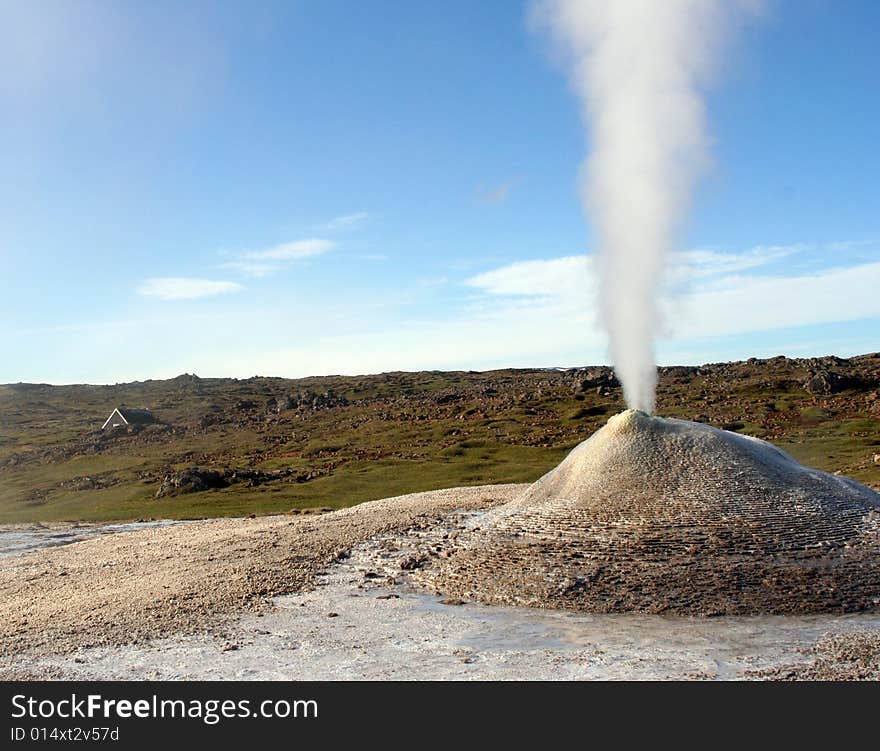 The beautifull fumarole in Iceland