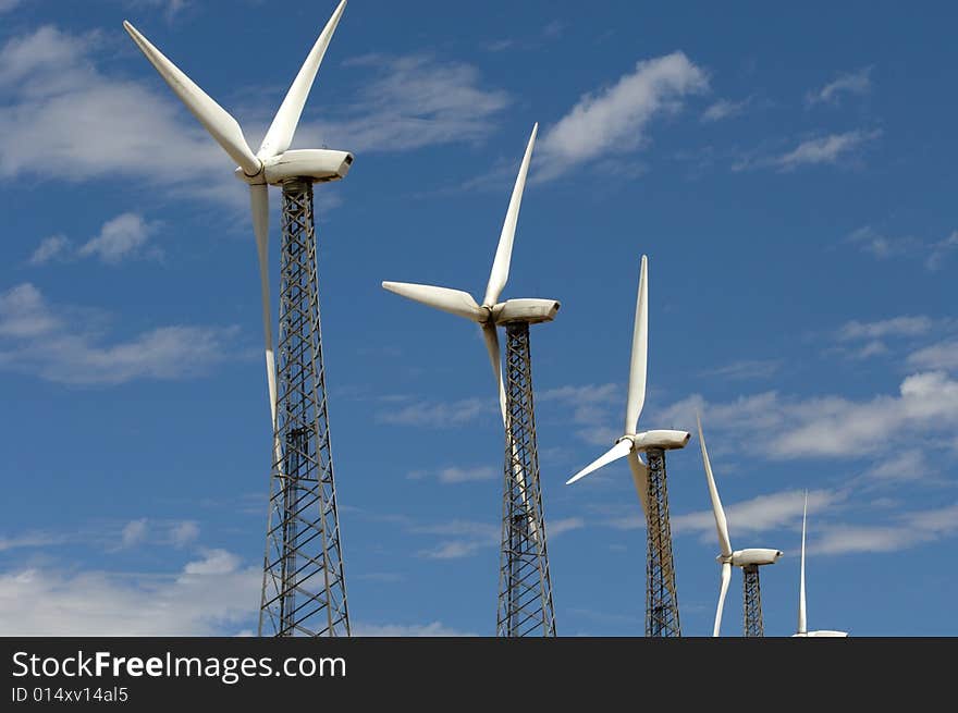 Wind Power Generators in Coachella Valley, California. Wind Power Generators in Coachella Valley, California.