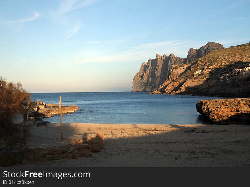 Bay in the North of Majorca in Spain. Bay in the North of Majorca in Spain