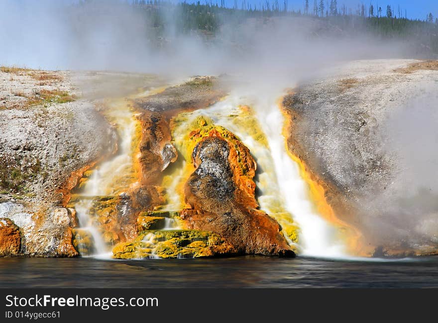 Midway Geyser Basin in Yellowstone