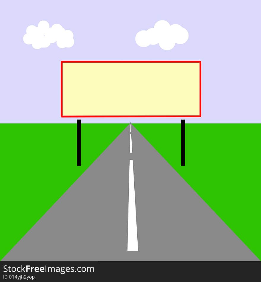 Drawing of the billboard