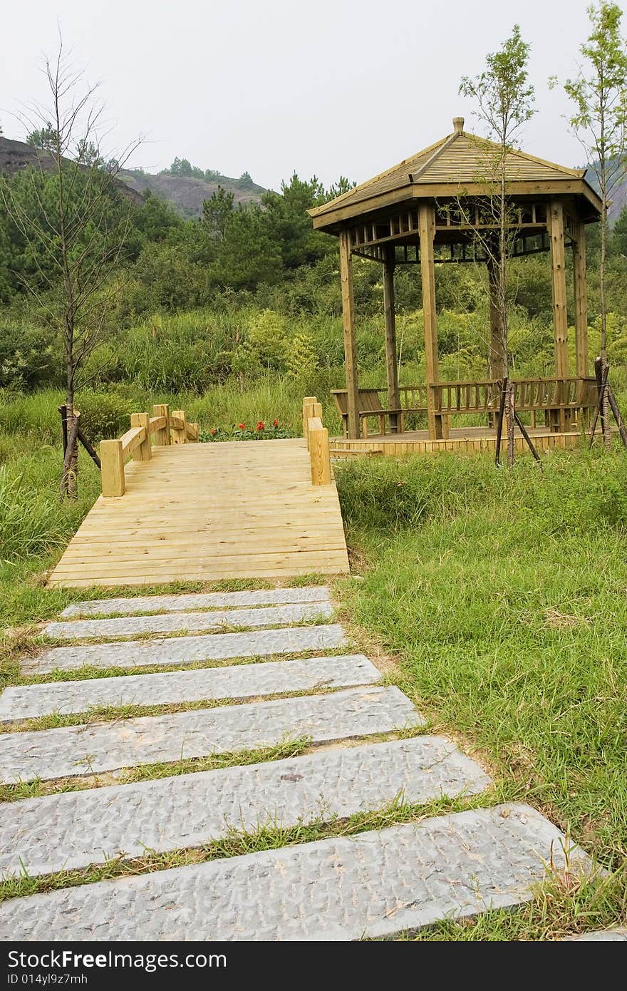 The alley of a park  of china