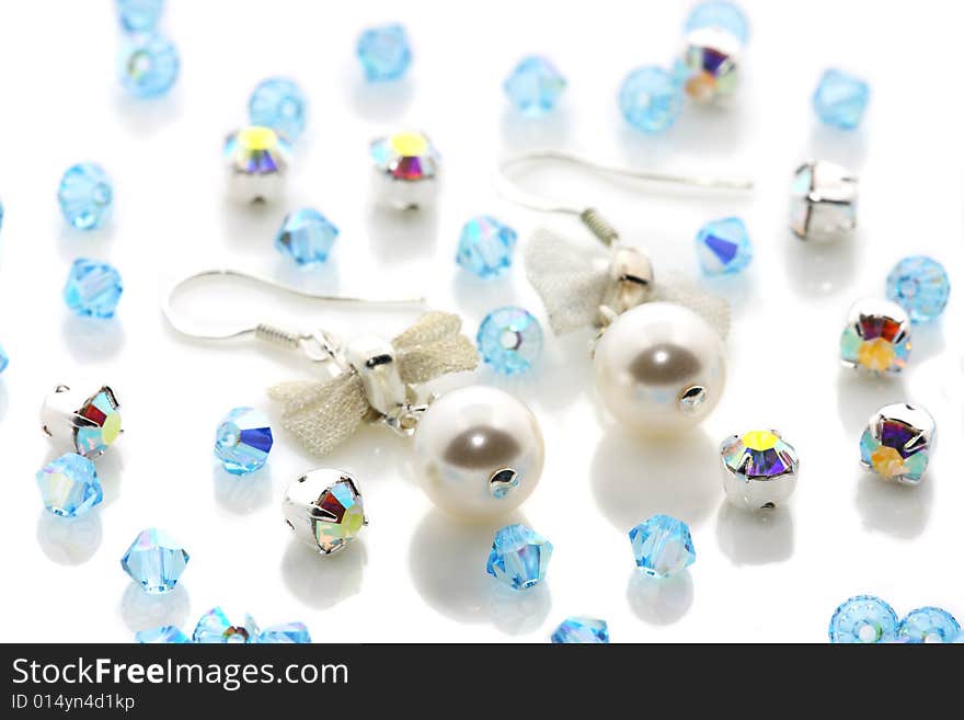 Pearl Earrings And Beads