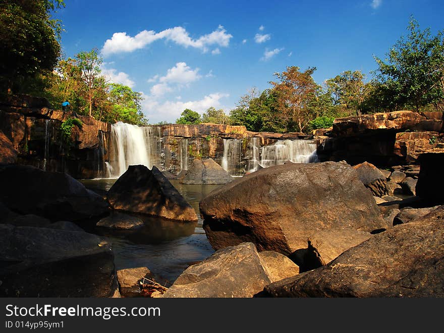 Waterfall in Tat Ton National Park, Thailand