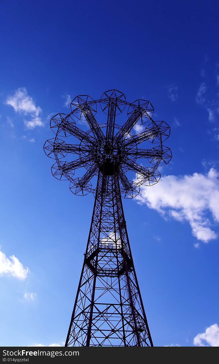 Abandoned Parachute Drop Ride at Coney Island, Brooklyn. Abandoned Parachute Drop Ride at Coney Island, Brooklyn