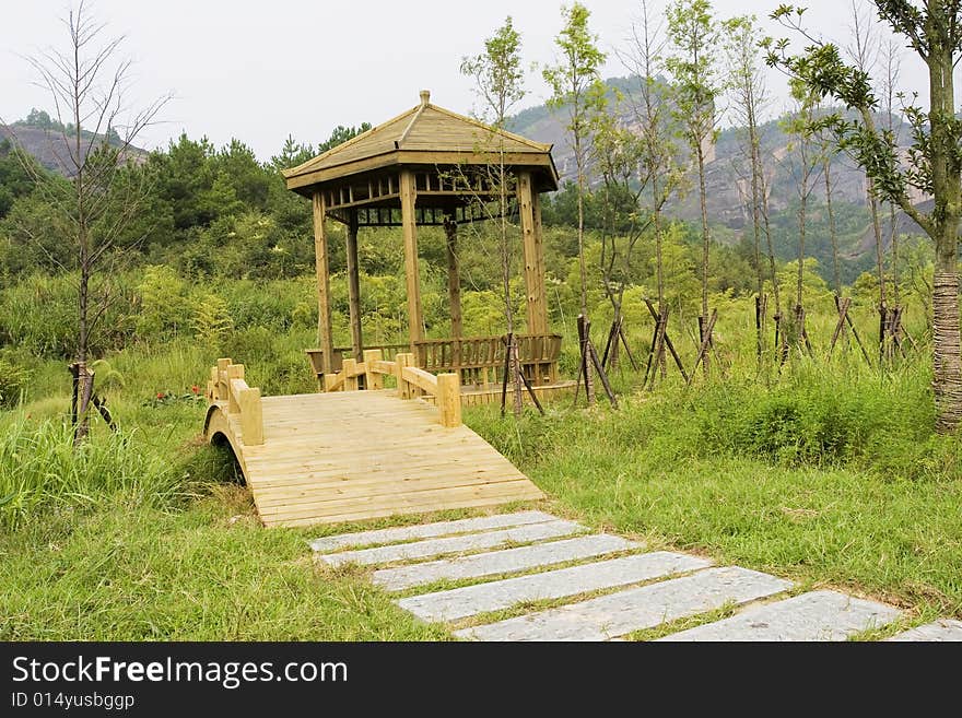 The alley of a park  of china