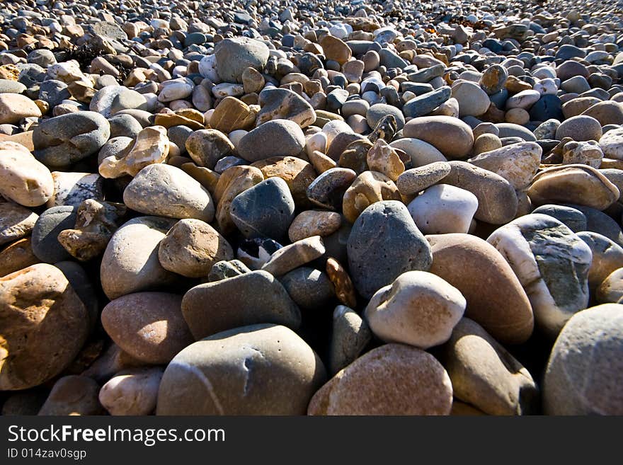 Pebbles close up, used as a background