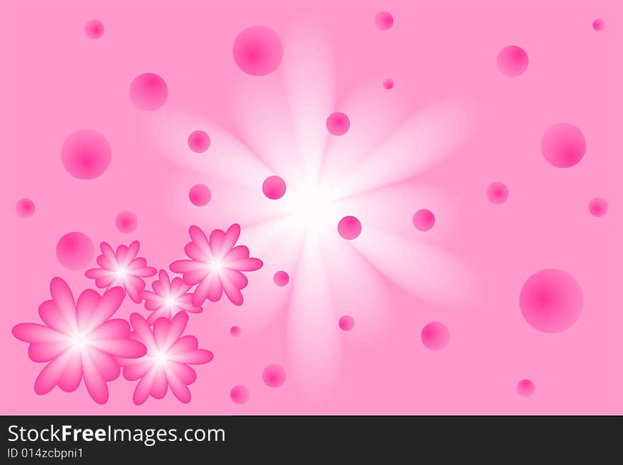 Several flowers pattern formed cute background , vector illustration. Several flowers pattern formed cute background , vector illustration.