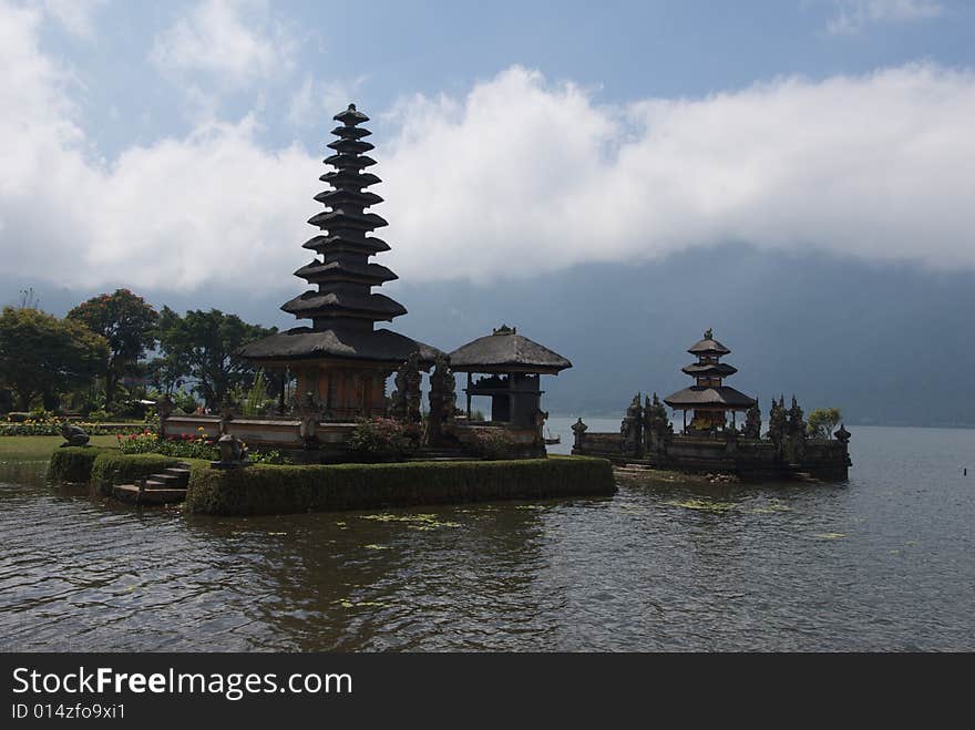 Lake Bratan at Bedugul on the island of Bali is a beautiful place. Lake Bratan at Bedugul on the island of Bali is a beautiful place.