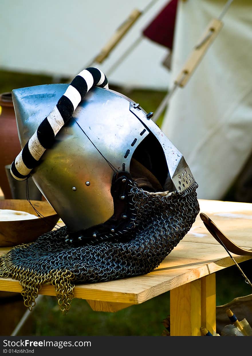 Helmet and armour